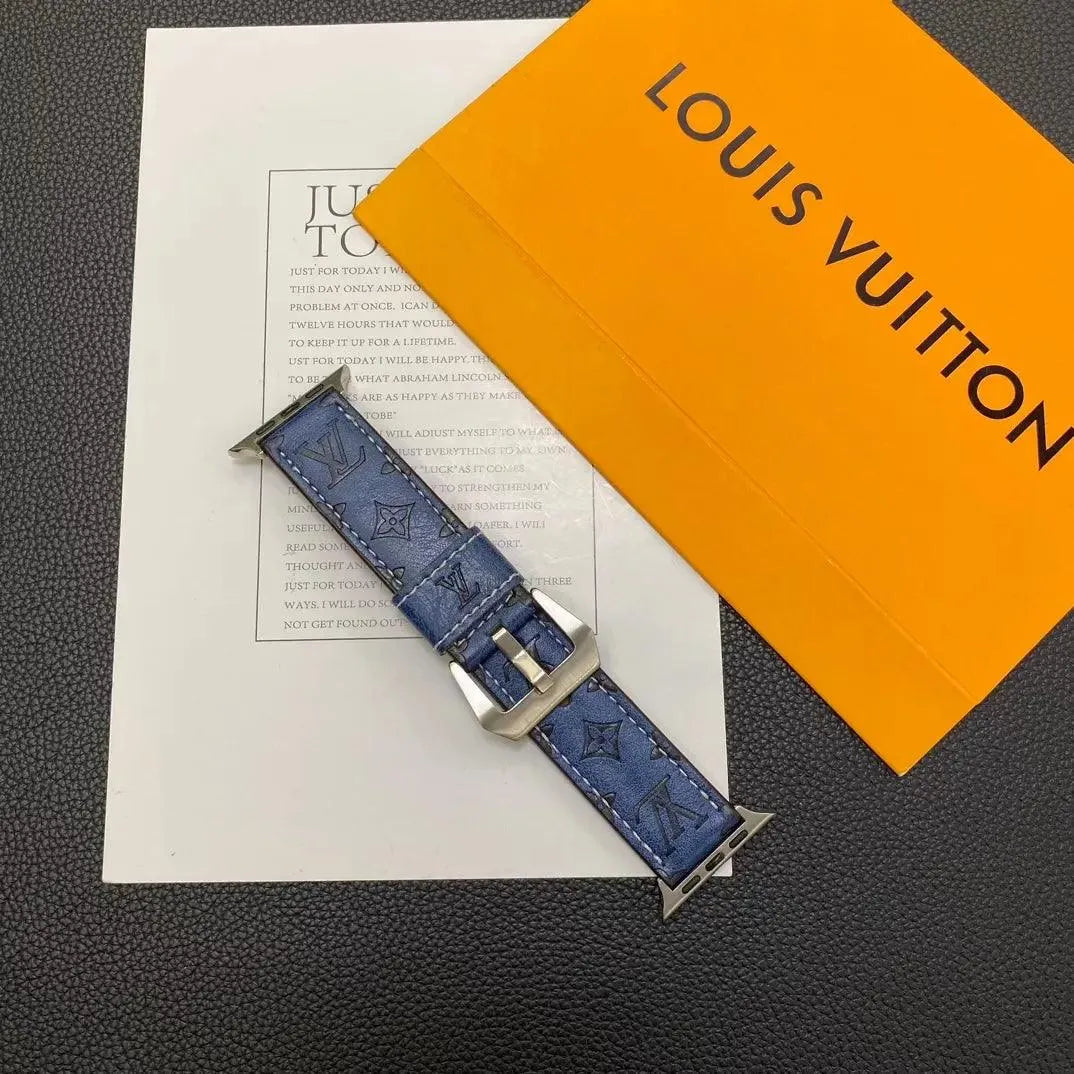 Louis Vuitton Apple Watch Leather Strap – Luxury Designer Edition
