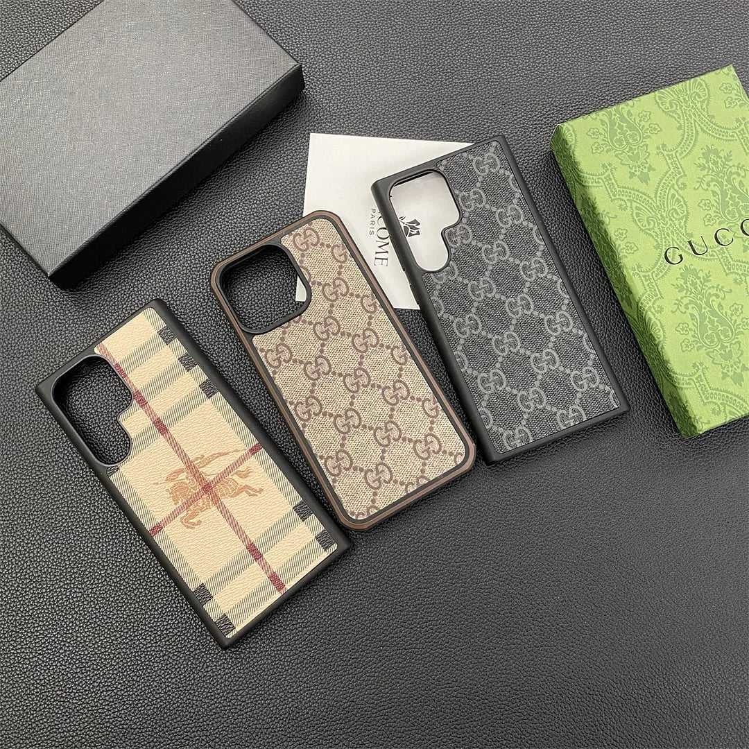 Gucci iPhone 13 & Samsung Leather Case – MagSafe Premium Phone Case