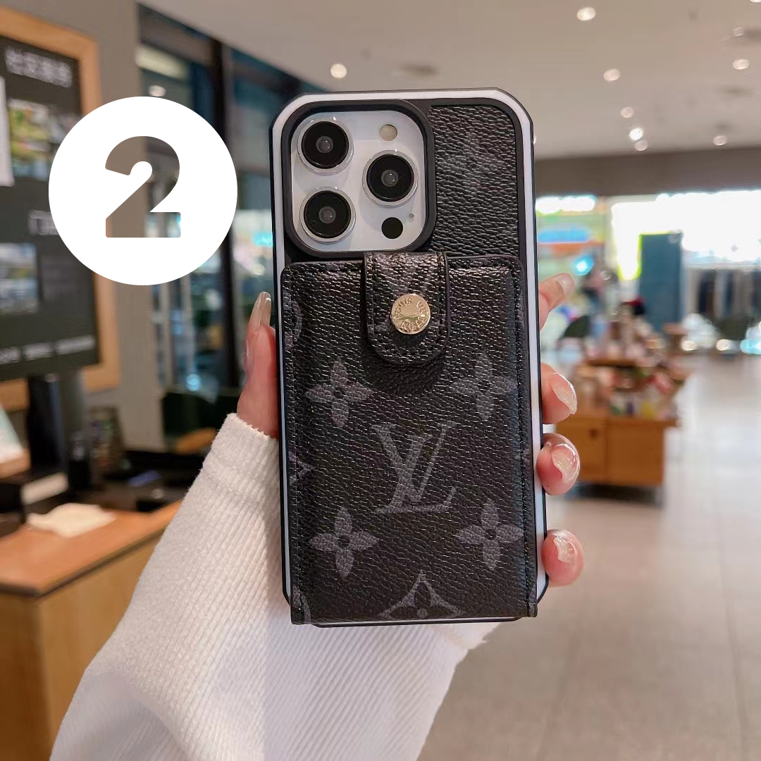 Premium Designer Louis Vuitton Phone Wallet – Slim Clear Phone Case