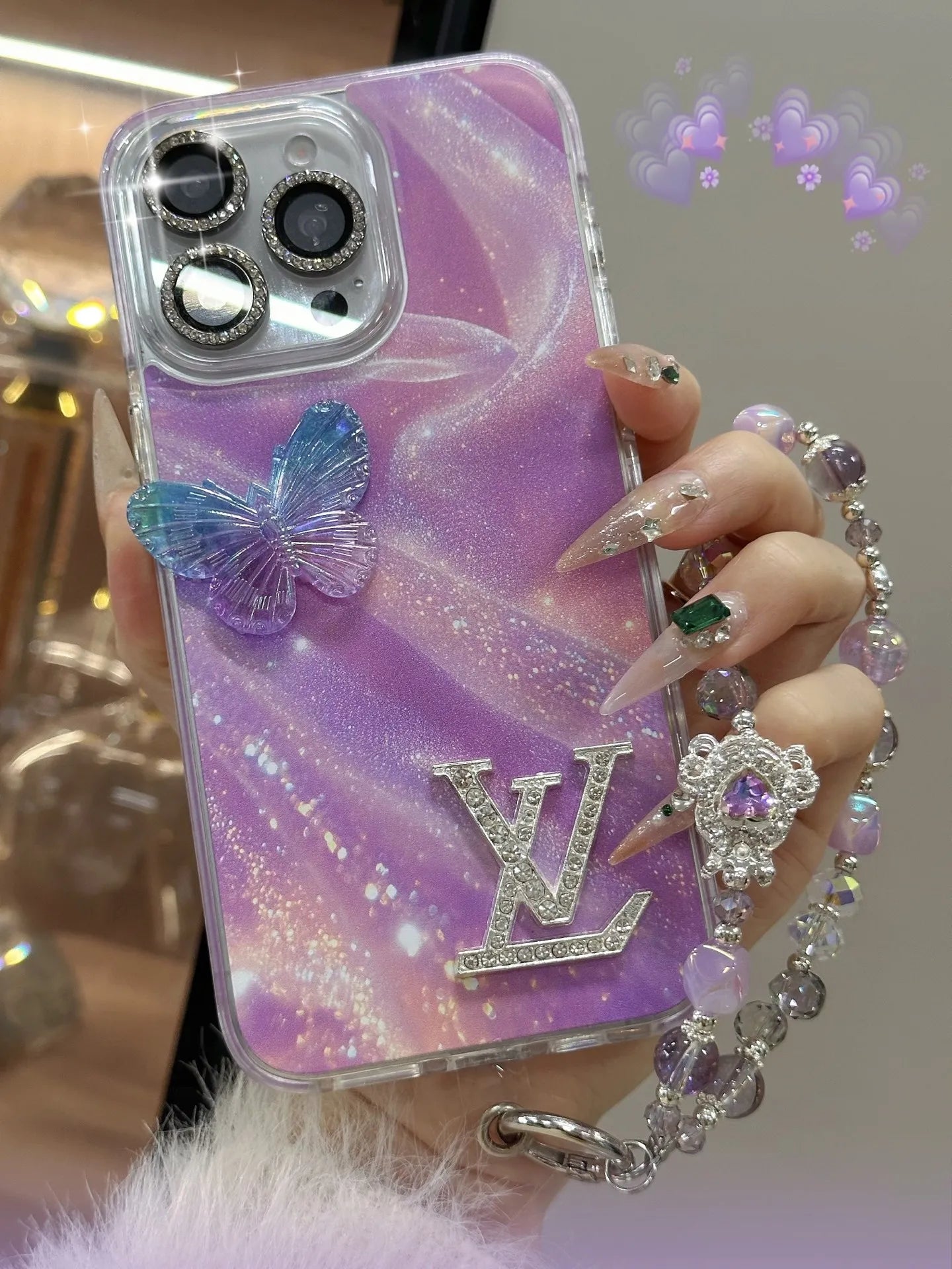 Branded Luxury Pink Chanel & LV & YSL Phone Case – Slim Clear Phone Case