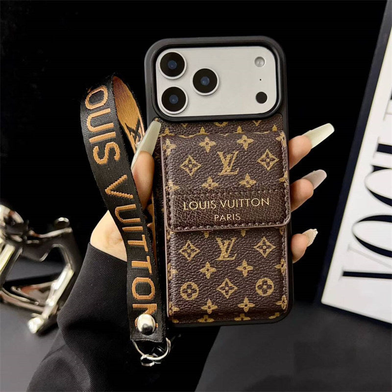 Louis Vuitton Phone case with card Holder for iPhone 17