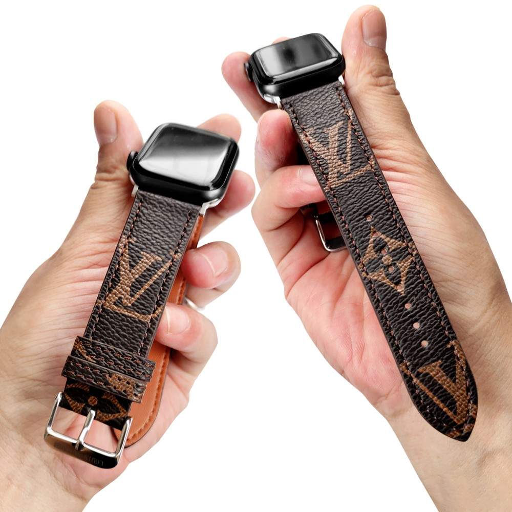 Louis Vuitton Brown Luxury Classic Strap For Apple Watch