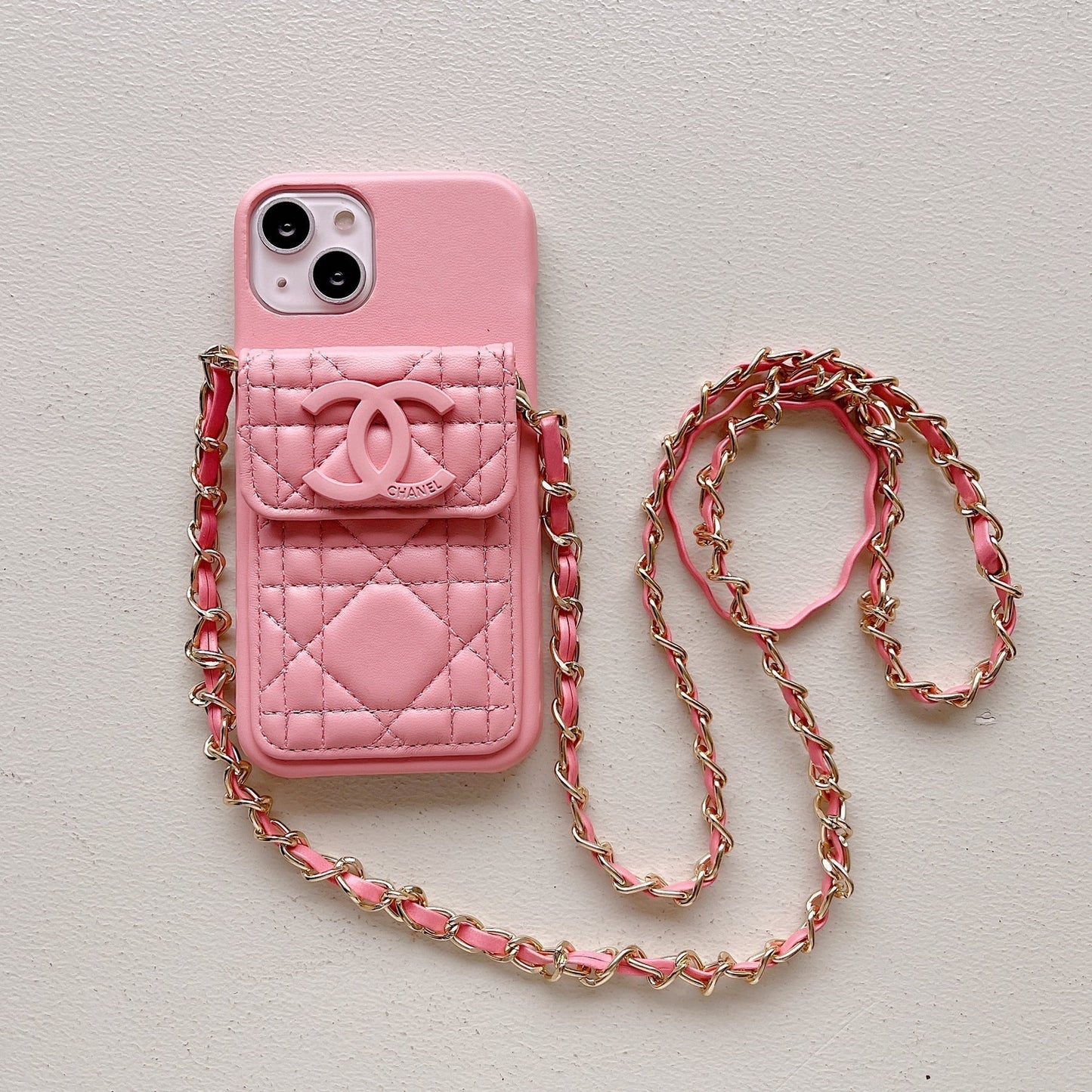 chanel phone case on chain – Slim Clear Phone Case
