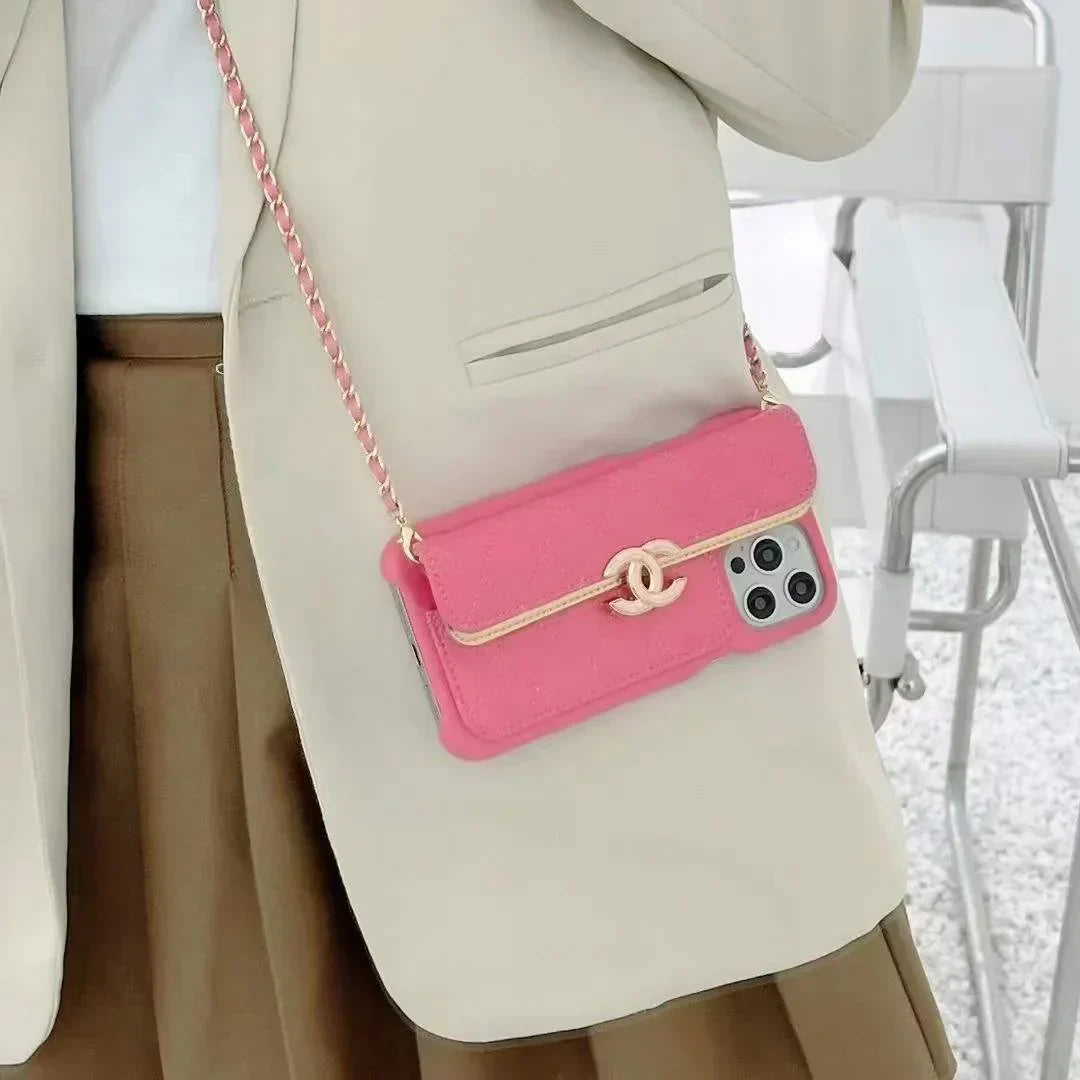 Chanel Phone Holder With Chain – Protective Shockproof Phone Case
