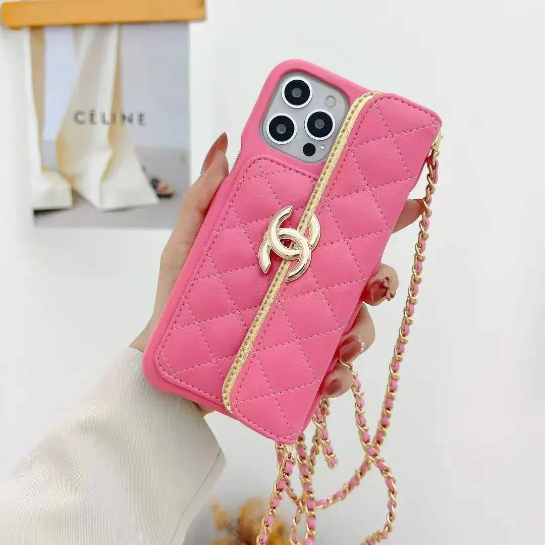 Chanel Phone Holder With Chain – Protective Shockproof Phone Case