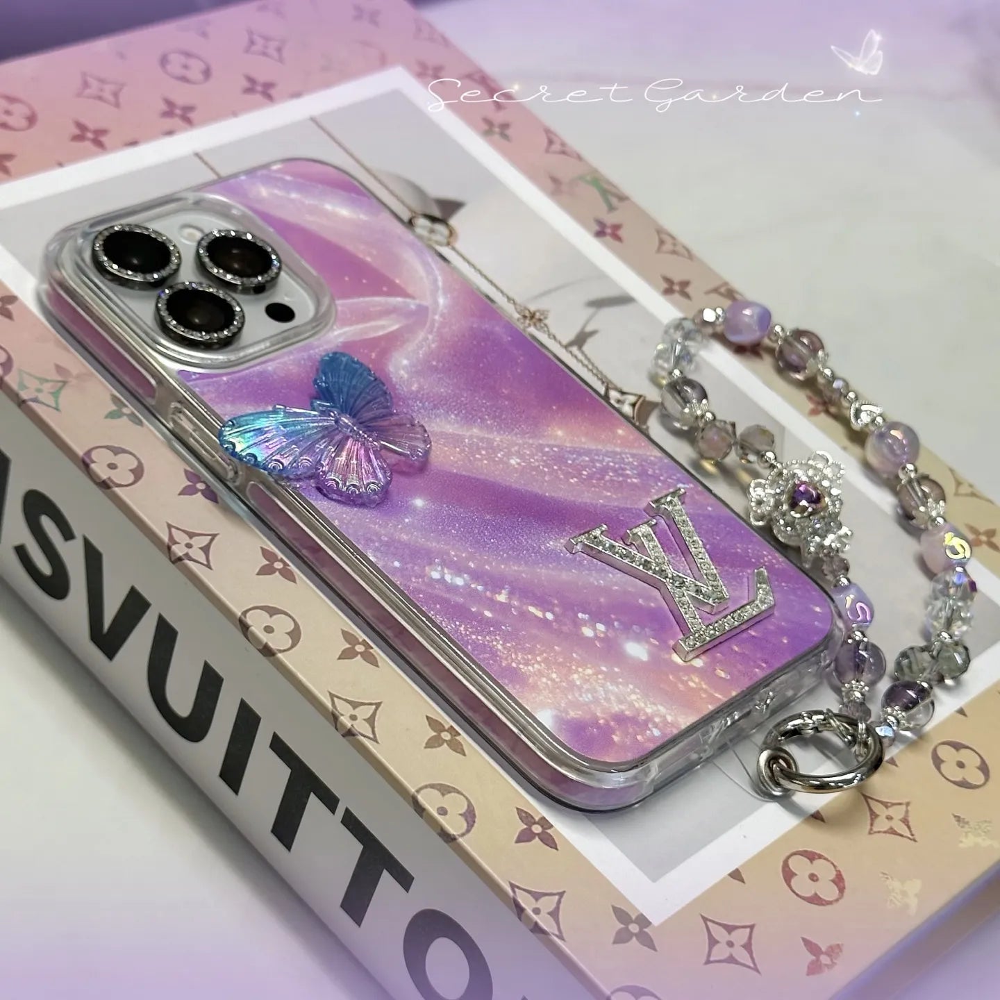 Branded Luxury Pink Chanel & LV & YSL Phone Case – Slim Clear Phone Case