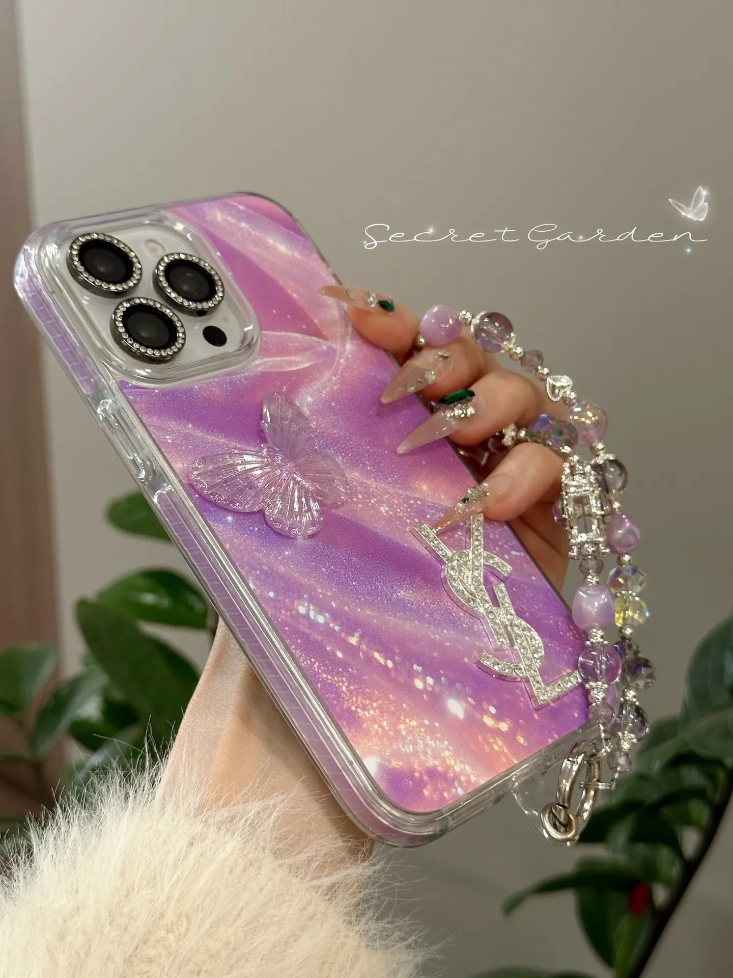 Branded Luxury Pink Chanel & LV & YSL Phone Case – Slim Clear Phone Case