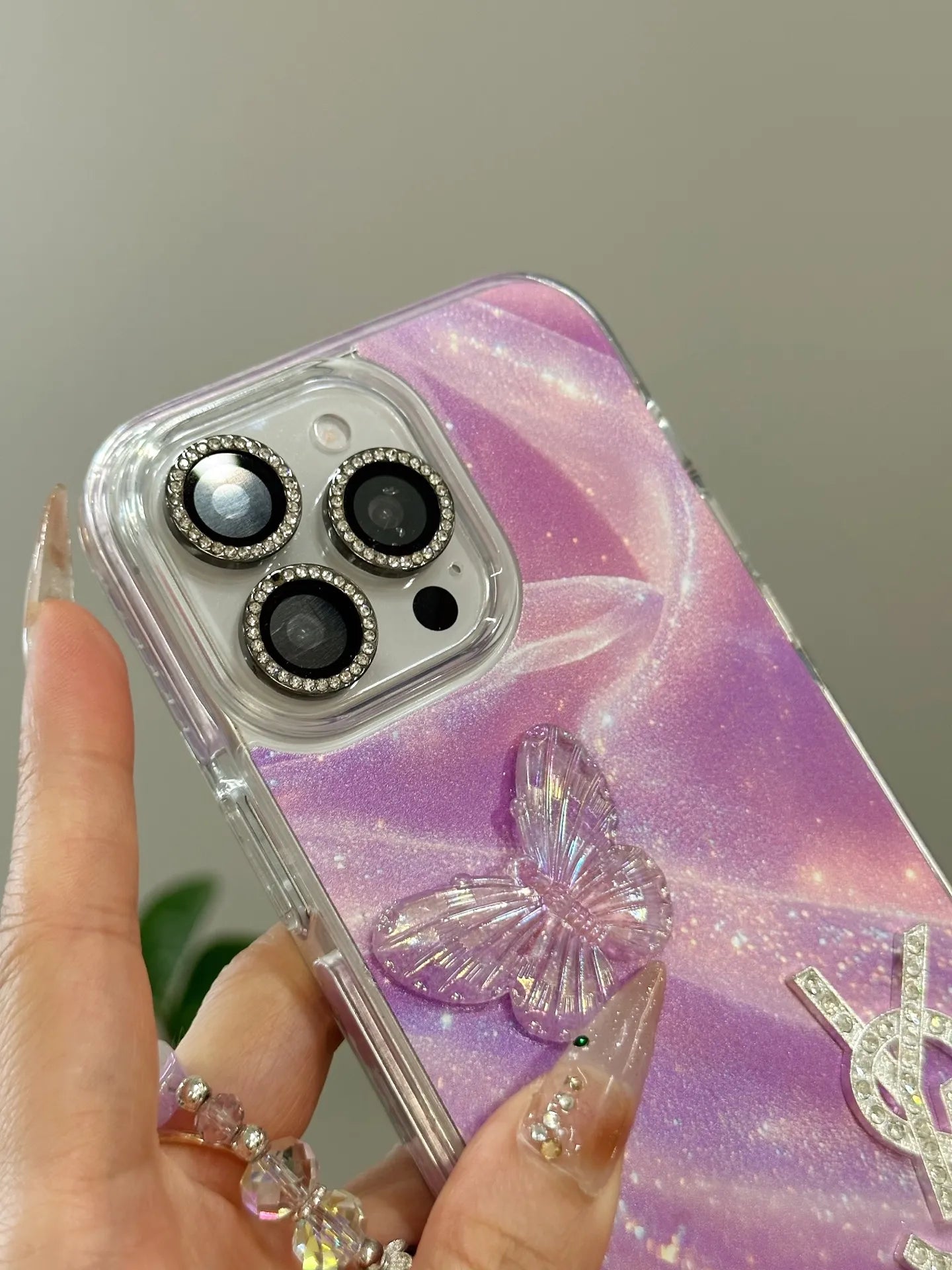 Branded Luxury Pink Chanel & LV & YSL Phone Case – Slim Clear Phone Case