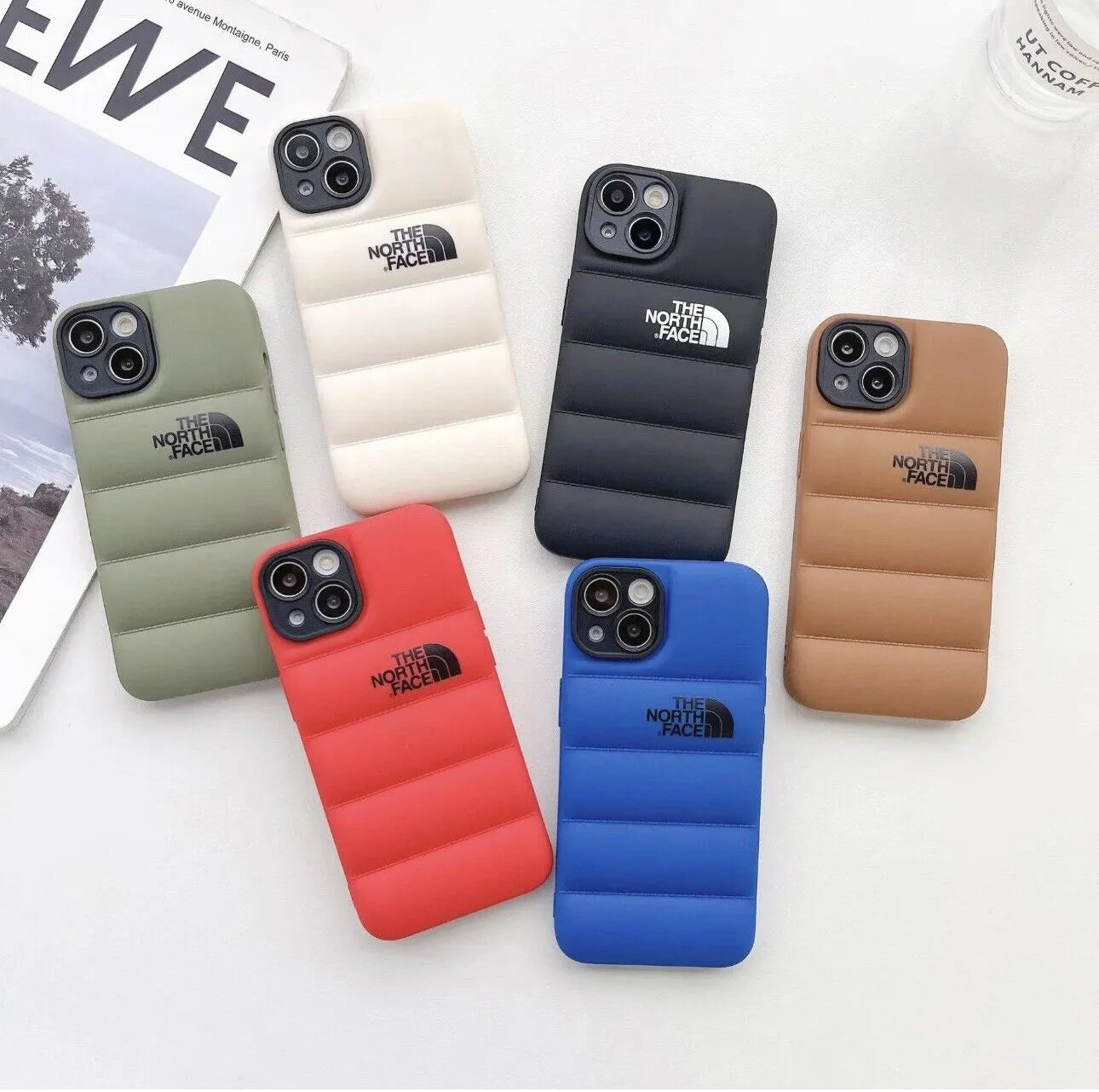 Branded Luxury North Face Puffer Phone Case – Premium Designer Phone Case