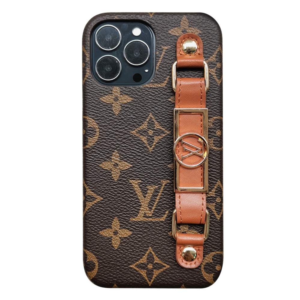 LUXURY LEATHER LV WRIST BAND IPHONE CASE