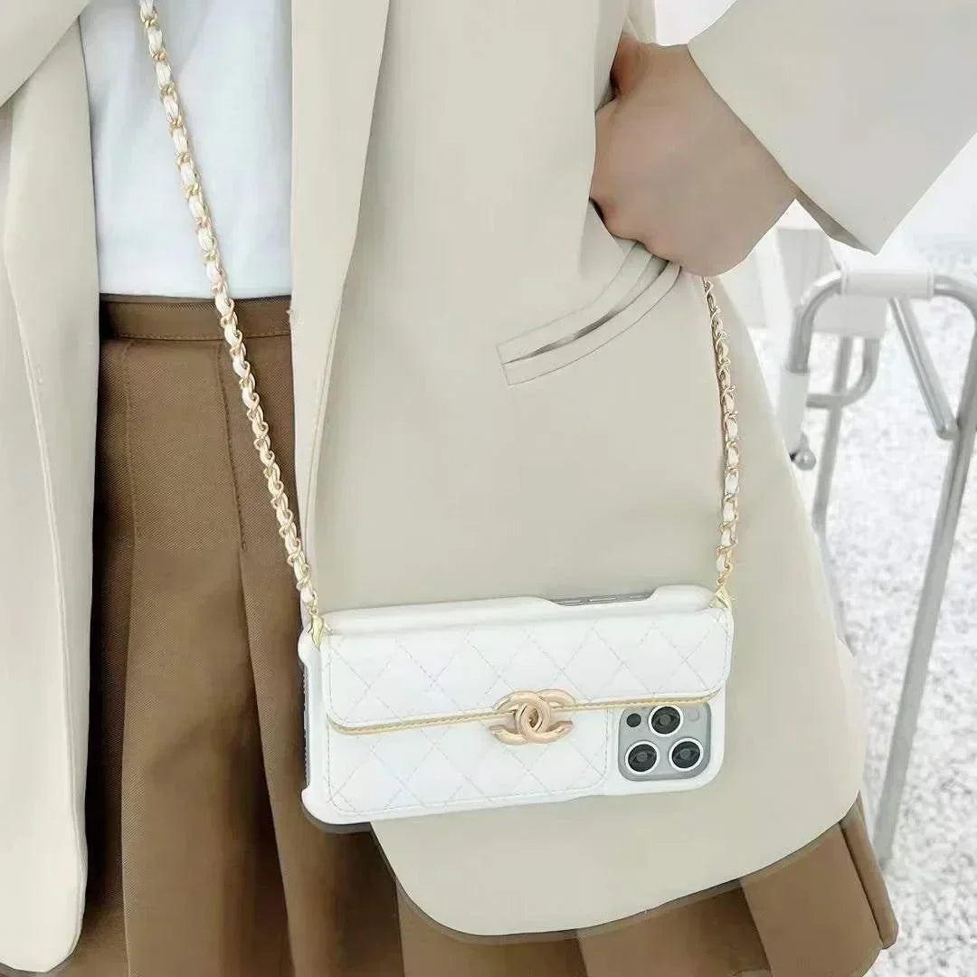Chanel Phone Holder With Chain – Protective Shockproof Phone Case