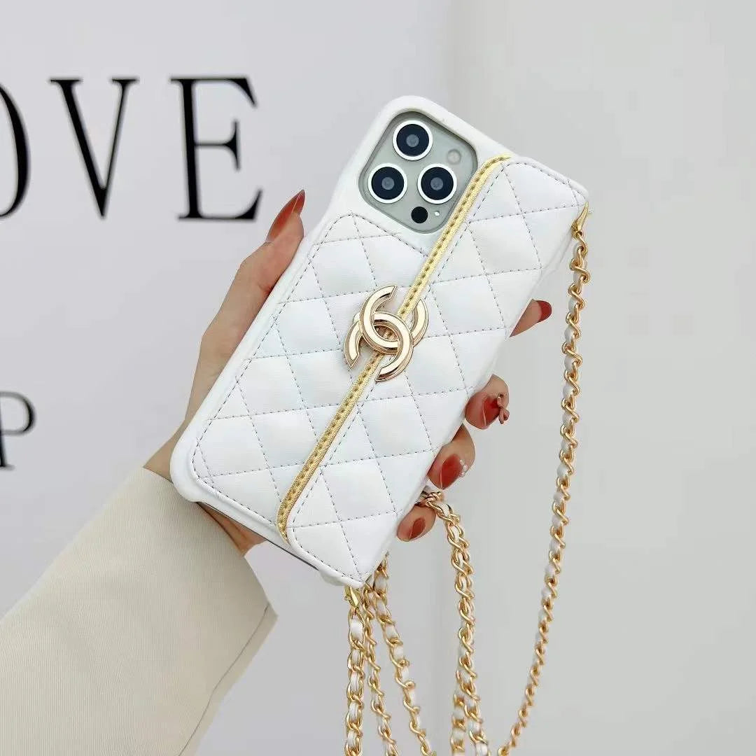 Chanel Phone Holder With Chain – Protective Shockproof Phone Case