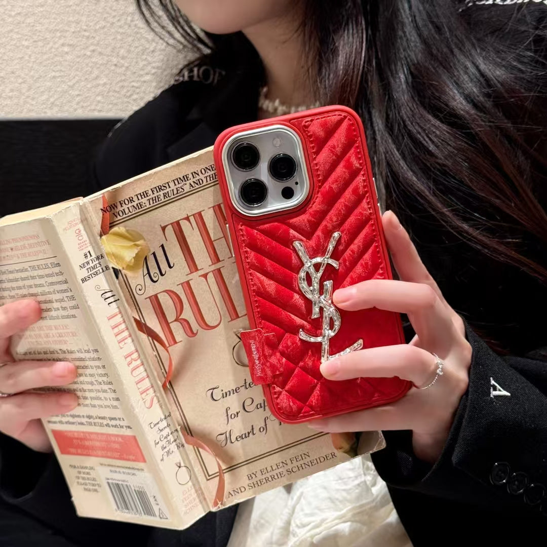 YSL iPhone 15 Plus – Premium Designer Phone Case